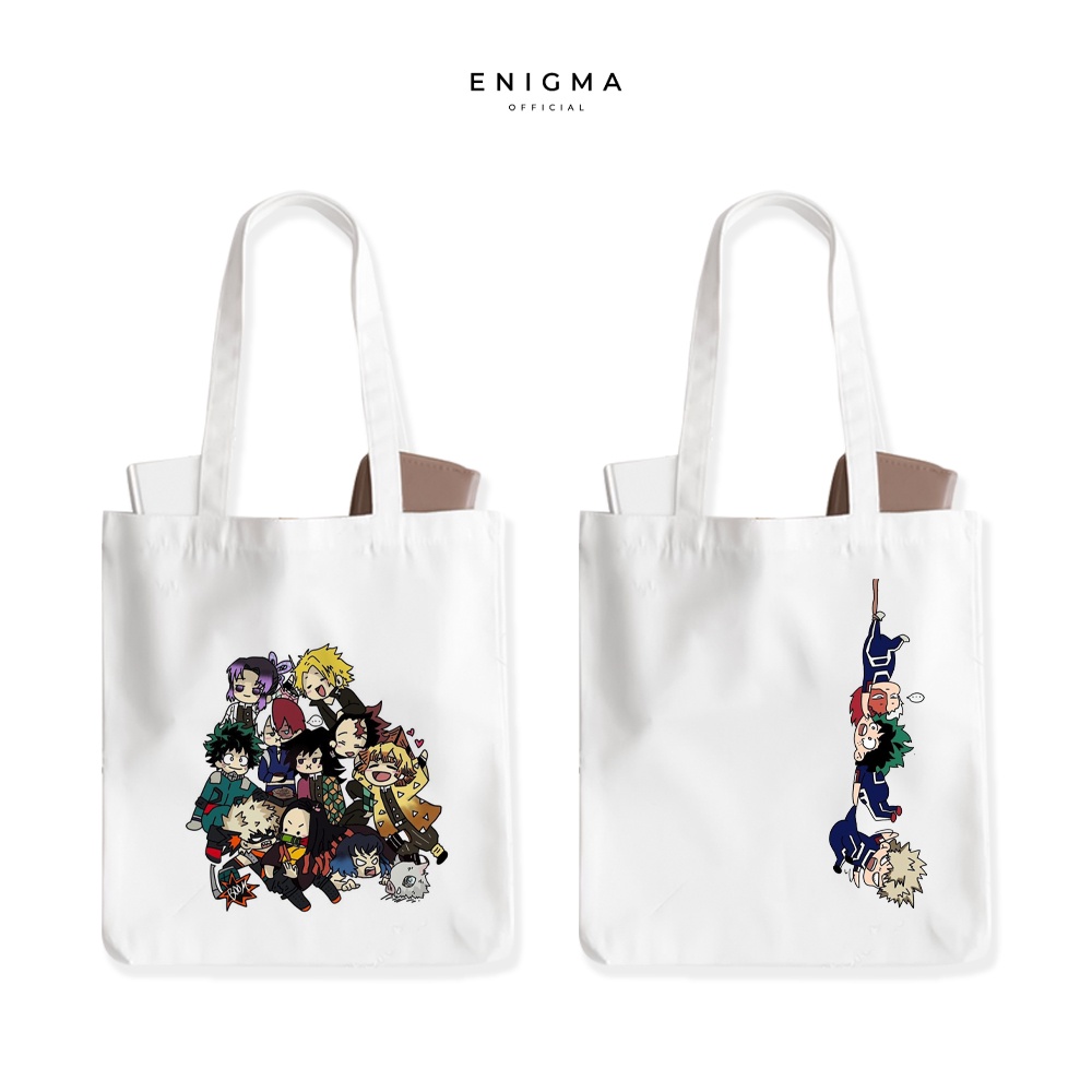 TERBARU TOTEBAG KANVAS ANIME DEMON SLAYERTAS WANITA AESTHETIC ORIGINAL ENIGMA