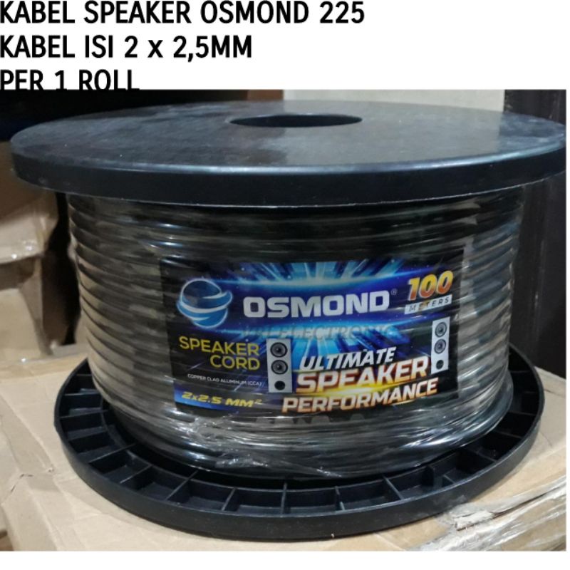 Kabel Speaker OSmond 225 Kabel isi 2 x 2.5mm Per 1 Roll