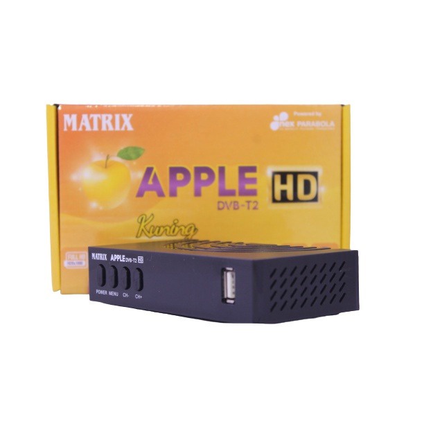 SET TOP BOX TV DIGITAL DVB T2 MATRIX STB APPLE KUNING [SWEETSPACE]