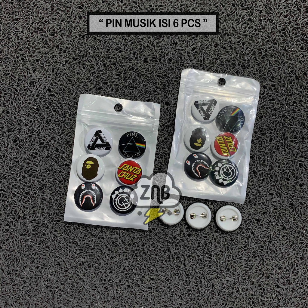 Pin Band Bros Lucu Pin Button Peniti Bulat Mini Baju Band Punk High Quality Termurah Keren Pin Brand