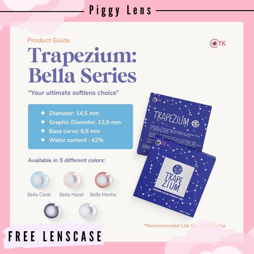 SOFTLENS TRAPEZIUM by CTK NORMAL &amp; MINUS 0.50 sd 6.00