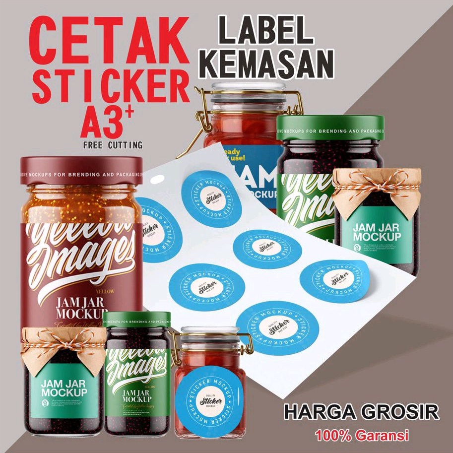 

cetak stiker label vinyl glossy/matte/trans (print & cutting)