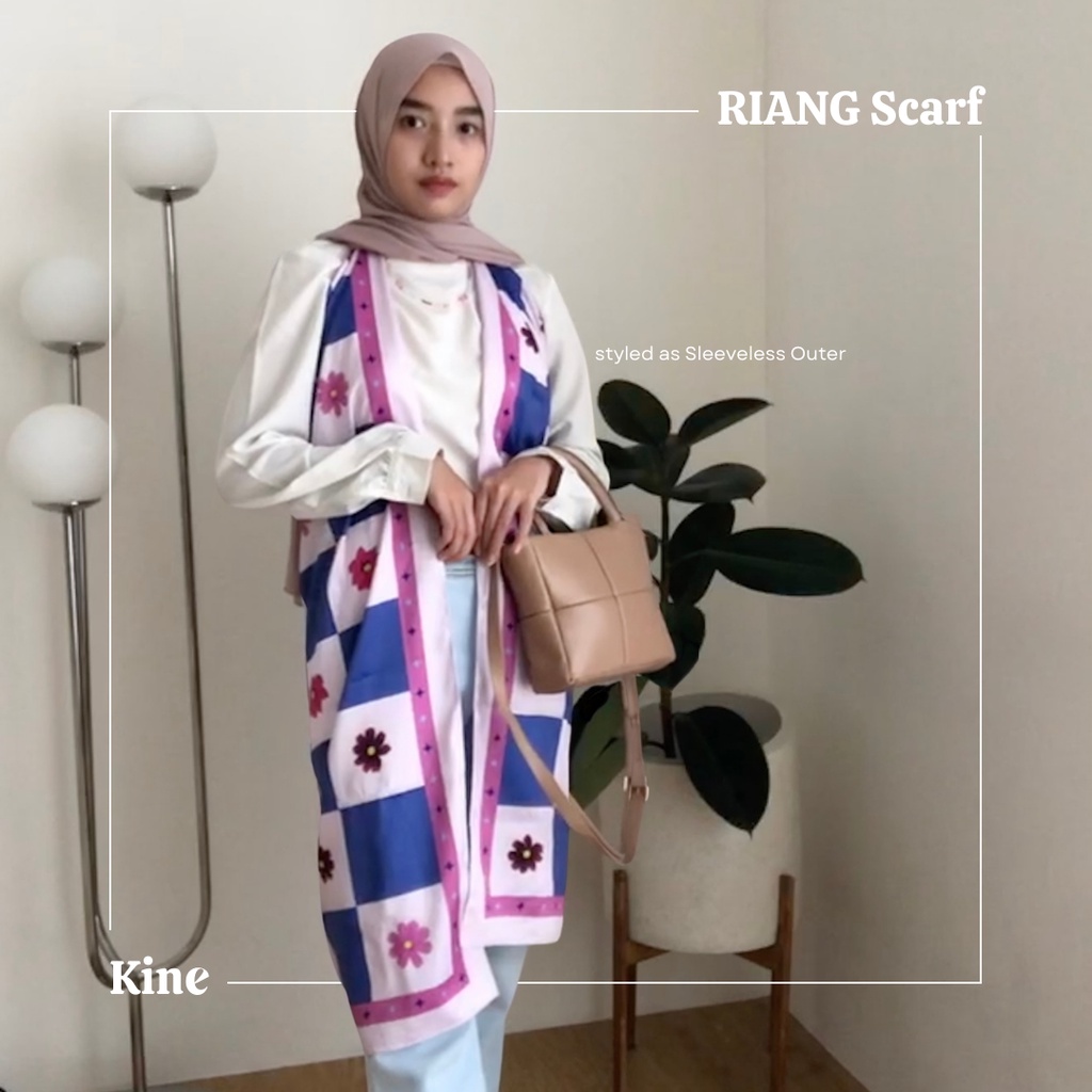 Kine Kain - RIANG Scarf | Outer Scarf | Multiway Scarf | Hijab