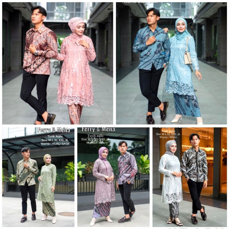 Set Pakaian Couple FRM 7 / Couple Seragam / Couple Pesta