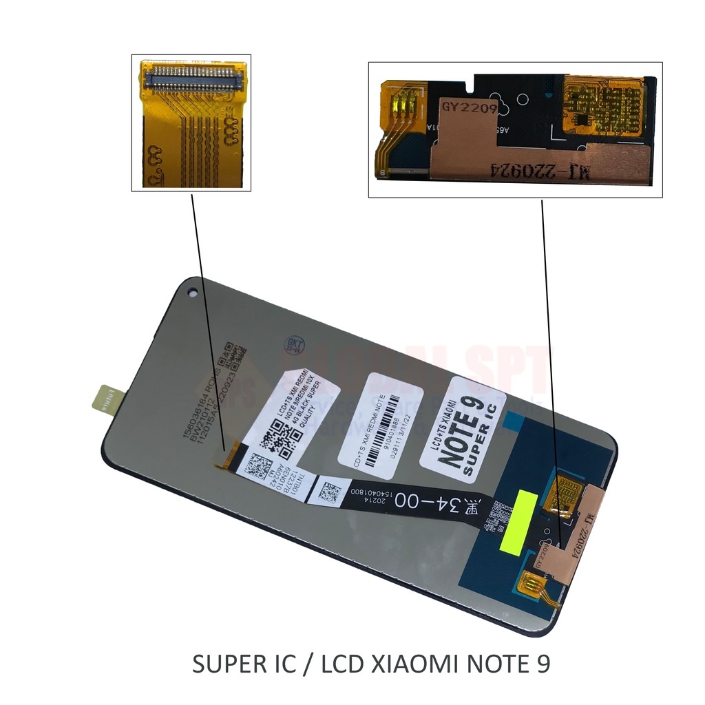 SUPER IC / LCD TOUCHSCREEN XIAOMI NOTE 9