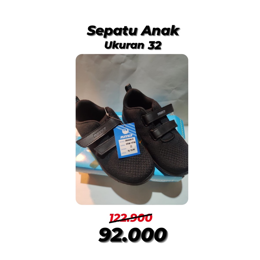 Sepatu Anak Murah ( Runner ) Ukuran 32