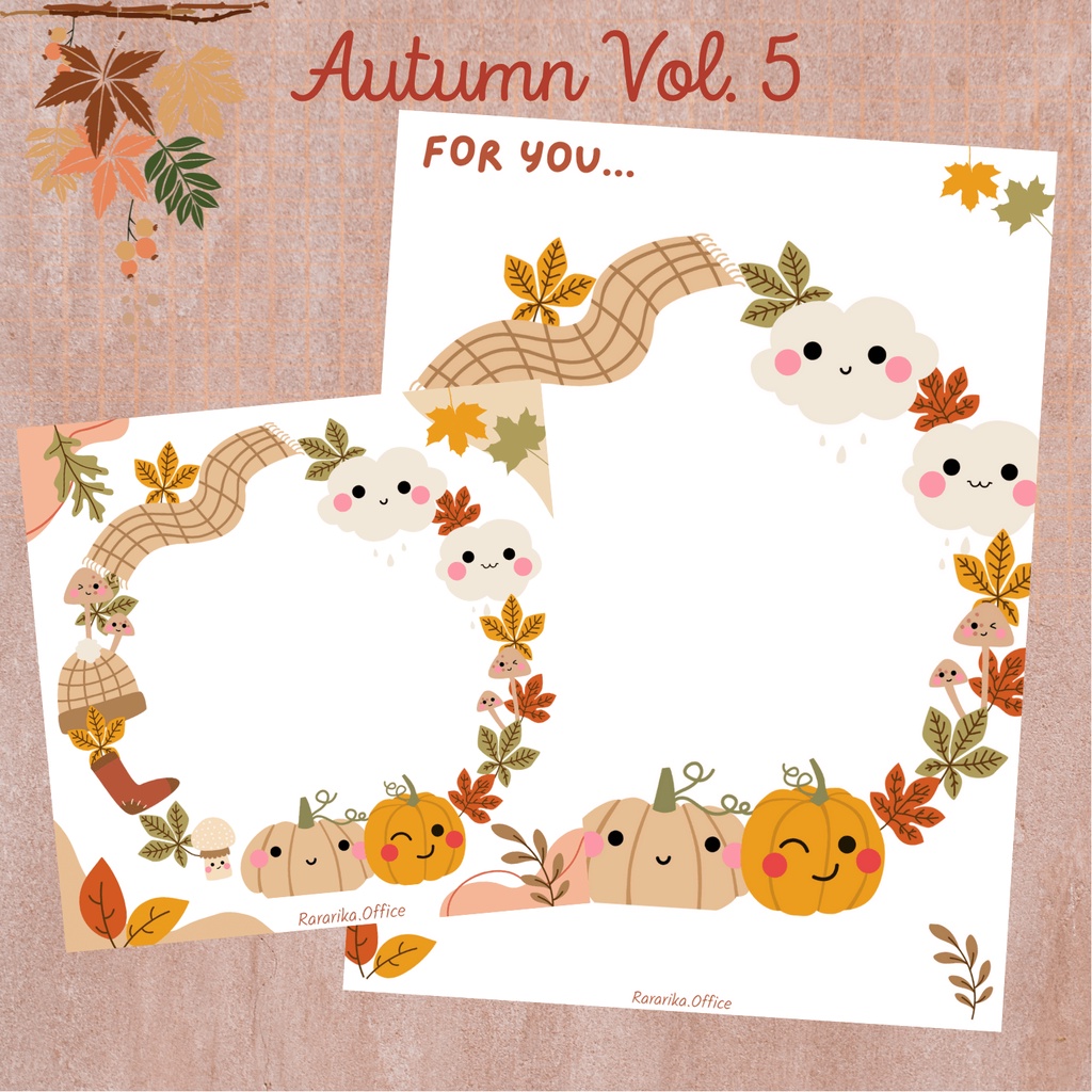 Notepad Autumn VOL 5 Musim Gugur Aesthetic
