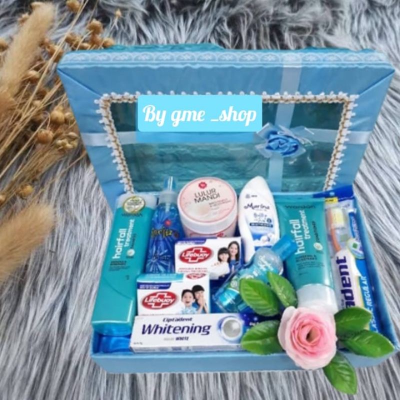 Paket Hantaran Seserahan Lamaran Pernikahan Nikah Peralatan Mandi Free Box