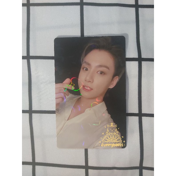 [sunnybeets] Photocard PC LD Lucky Draw Hologram Holo FC Fanclub BTS BE Deluxe Japan Jepang Jungkook