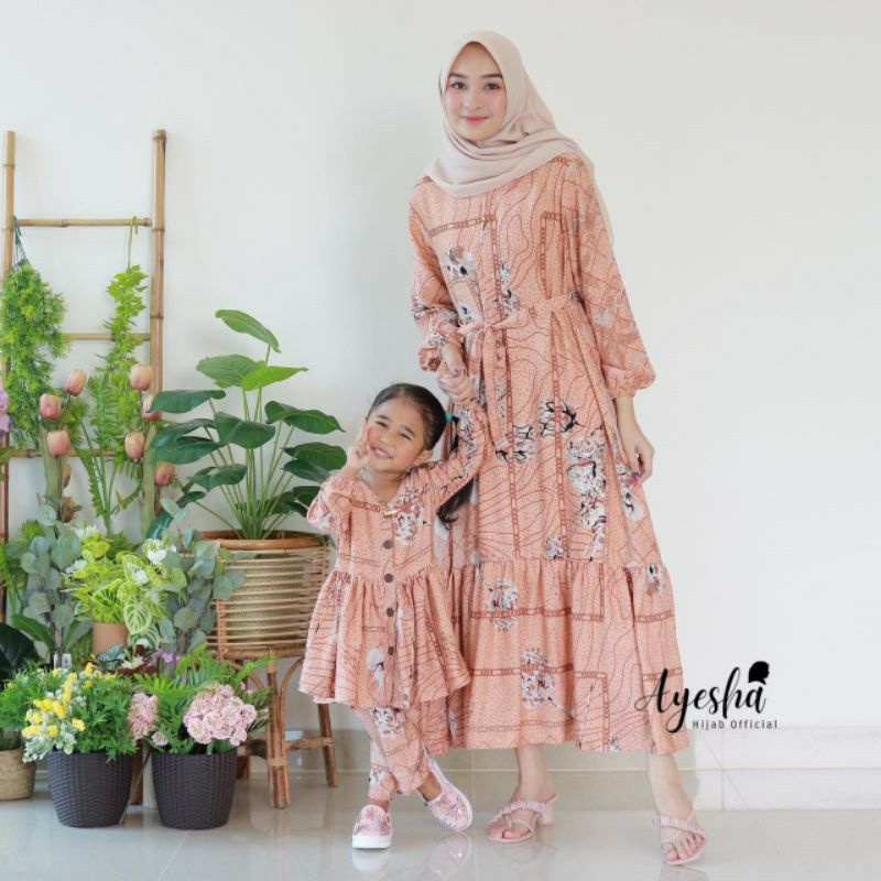 Baju Anak Perempuan HILMIRA AMIRA ONE SET 2 in 1 3 4 5 6 7 8 9 Tahun Pakaian Setelan Baby Motif SNI 