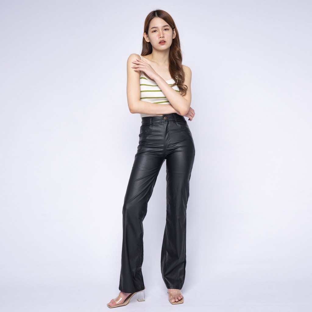 Leather pants 343 - CELANA KULIT HIGHWAIST