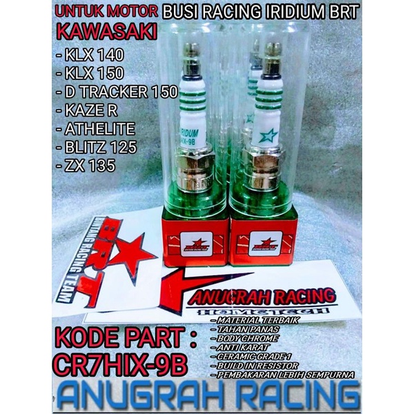 BUSI RACING IRIDIUM BRT CR7HIX-9B KLX 140 KLX 150 D TRACKER DTRAKER 150 KAZE R BLITS R ZX 135 ATHLIT