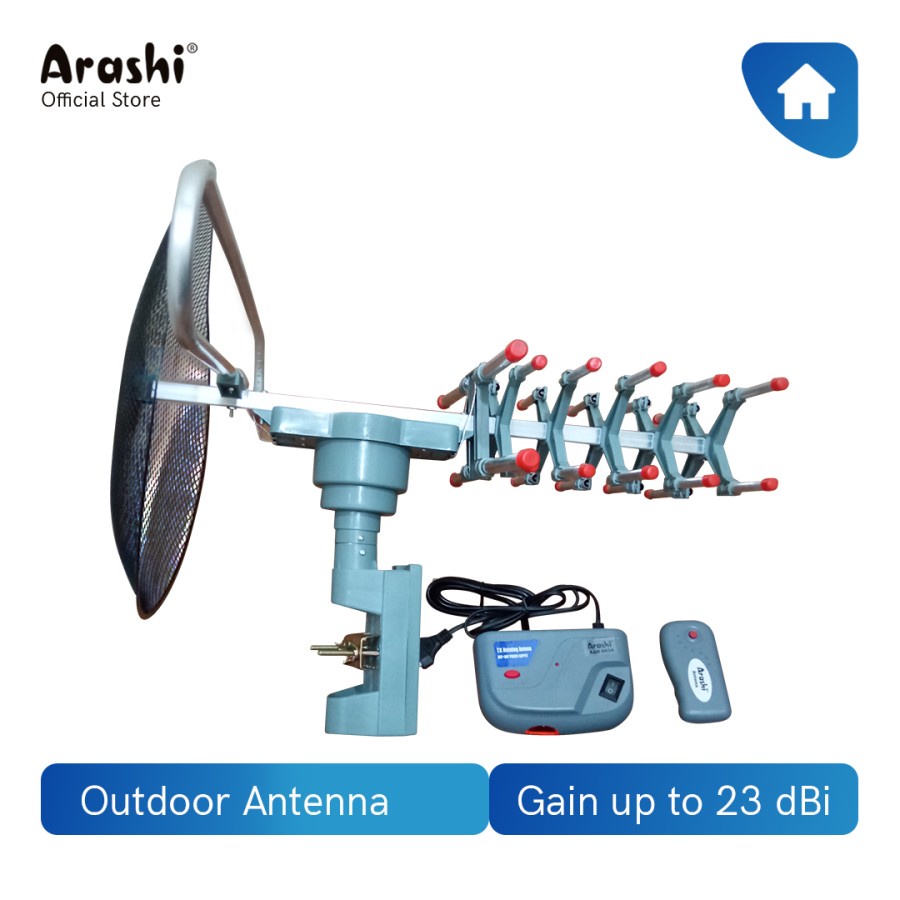Arashi Antena Remote AAR 883A / Antena TV DIGITAL Outdoor + Remote