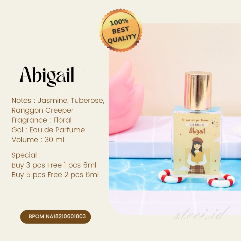 ABIGAIL SPRAY 30ml | STECI PARFUM EDP | eau de parfume pria wanita non alkohol inspired perfum bpom 