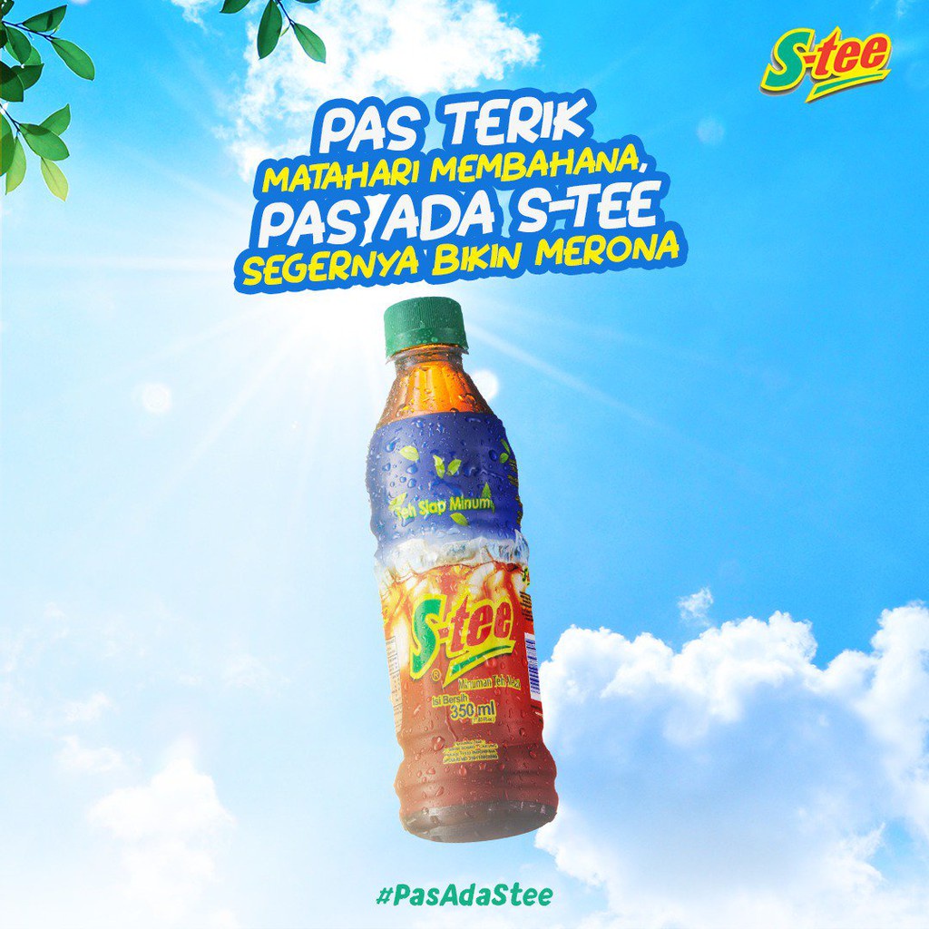 STEE MINUMAN TEH BOTOL PET 390ML