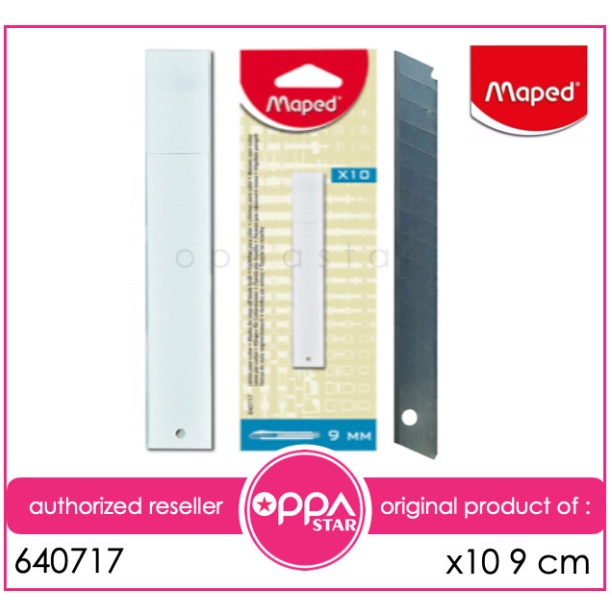 

Isi Ulang Cutter Blades Kecil 9 mm X10 Maped - Refill