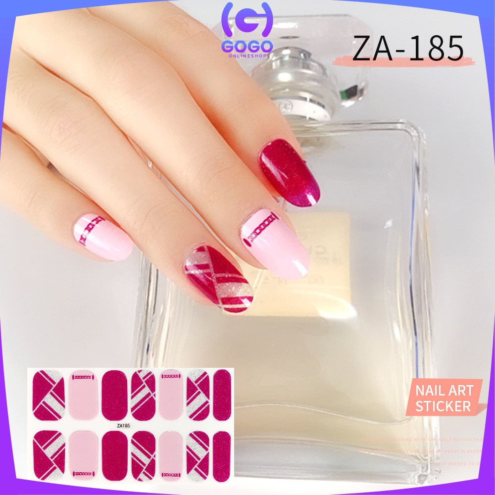 GOGO-K54 Stiker Kuku Wanita Nail Art Sticker / Sticker Kuku Fashion Wanita Murah Anti Air / Stiker Kuku Korea Murah