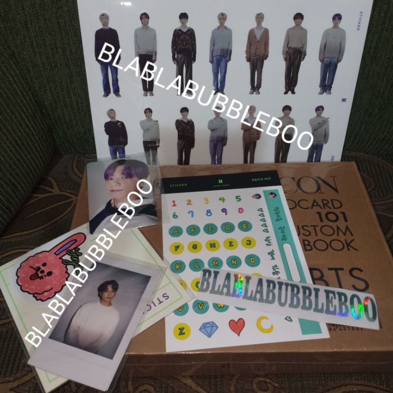 READY STOCK BUNDLE SHARING BTS DECO KIT JEON JUNGKOOK SET + DICON BTS 101 FULLSET SEALED