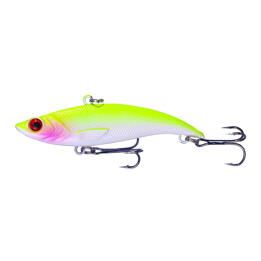 Hengjia 1pc Umpan Pancing VIB Casting Fishing Lure Tiruan Bentuk Ikan 7.5cm / 12.8g Sinking Bait Bahan Plastik Rattling Vibration Bait Fishing Gear