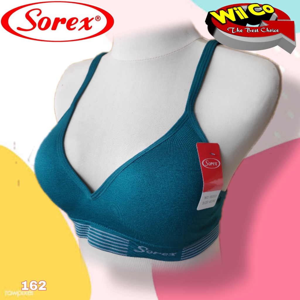 K162 - BRA WANITA SOREX SOFT AND STRETCH BUSA SEDANG TANPA KAWAT SIZE 34 - 40 DUA PENGAIT