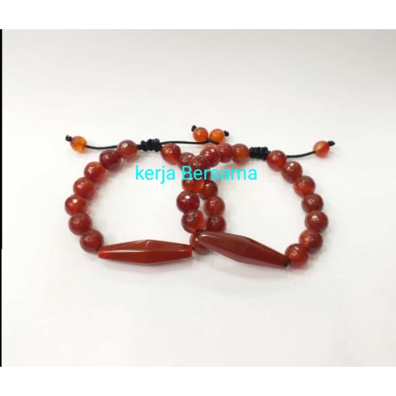 Gelang batu akik cutting plat lamiang