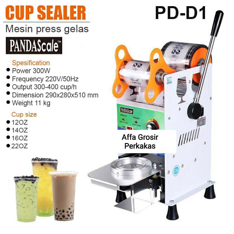 Affa Grosir Cup Sealer 22 Oz Pres Gelas Plastik Jumbo Tinggi 22oz Panda Mesin Press Gelas Minuman Bo