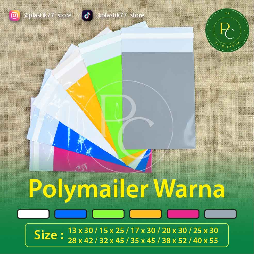 

Plastik PE Polymailer ORANGE PREMIUM ,100 Lembar/PACK Kuat, Bahan Tebal, Glossy/ kantong Packing Serbaguna/ Lem Kuat