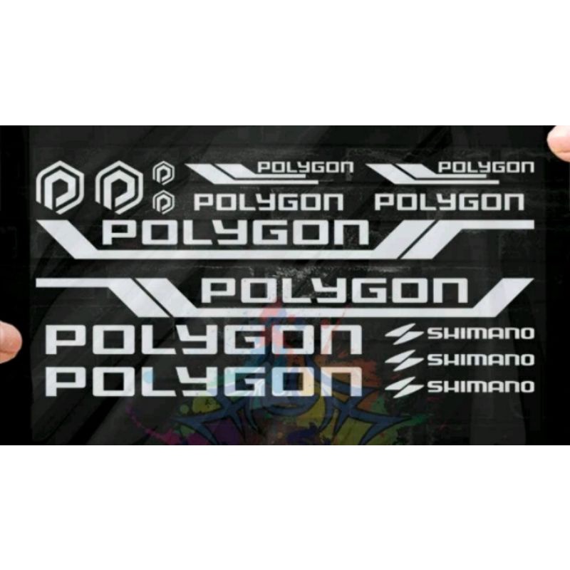 Cutting sticker sepeda polygon Stiker Frame Polygon Sepeda MTB