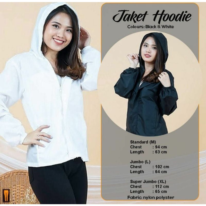 SW - SWEATER HOODIE HITAM PUTIH / HOODIE JUMBO BIG SIZE / SWEATER BIG SIZE / CARDIGAN WANITA / SWEAT
