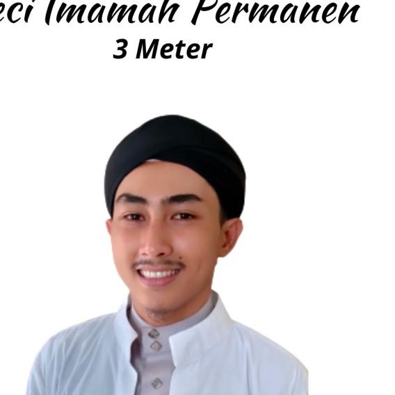 Peci Imamah Permanen Sorban Imamah - 7, Hitam
