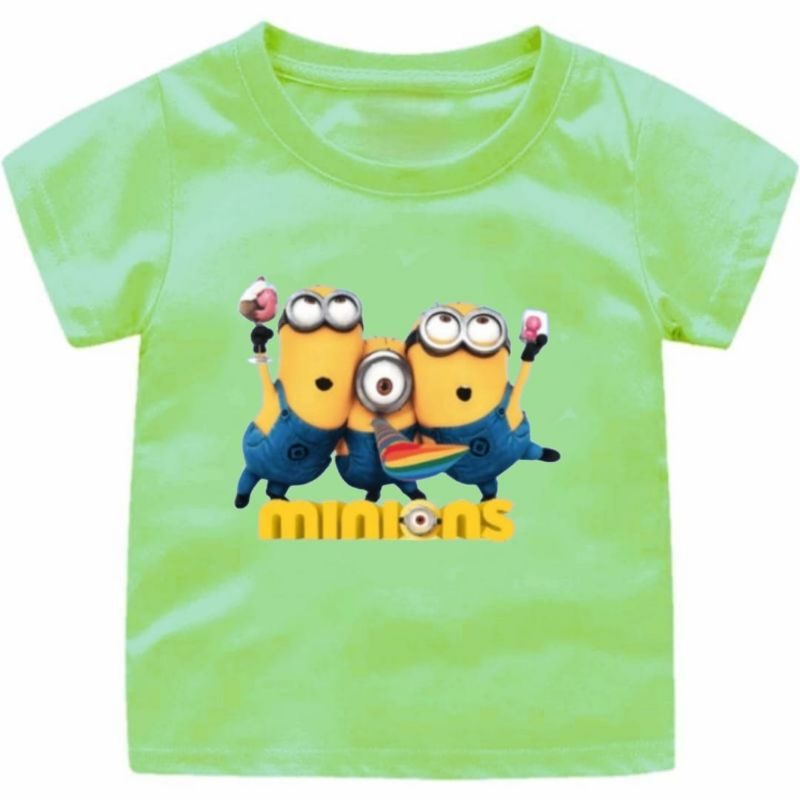 KAOS ANAK MINIONS 1-12TAHUN CEWEK-COWOK /KAOS ANAK LAKI LAKI DAN PEREMPUAN VIRAL