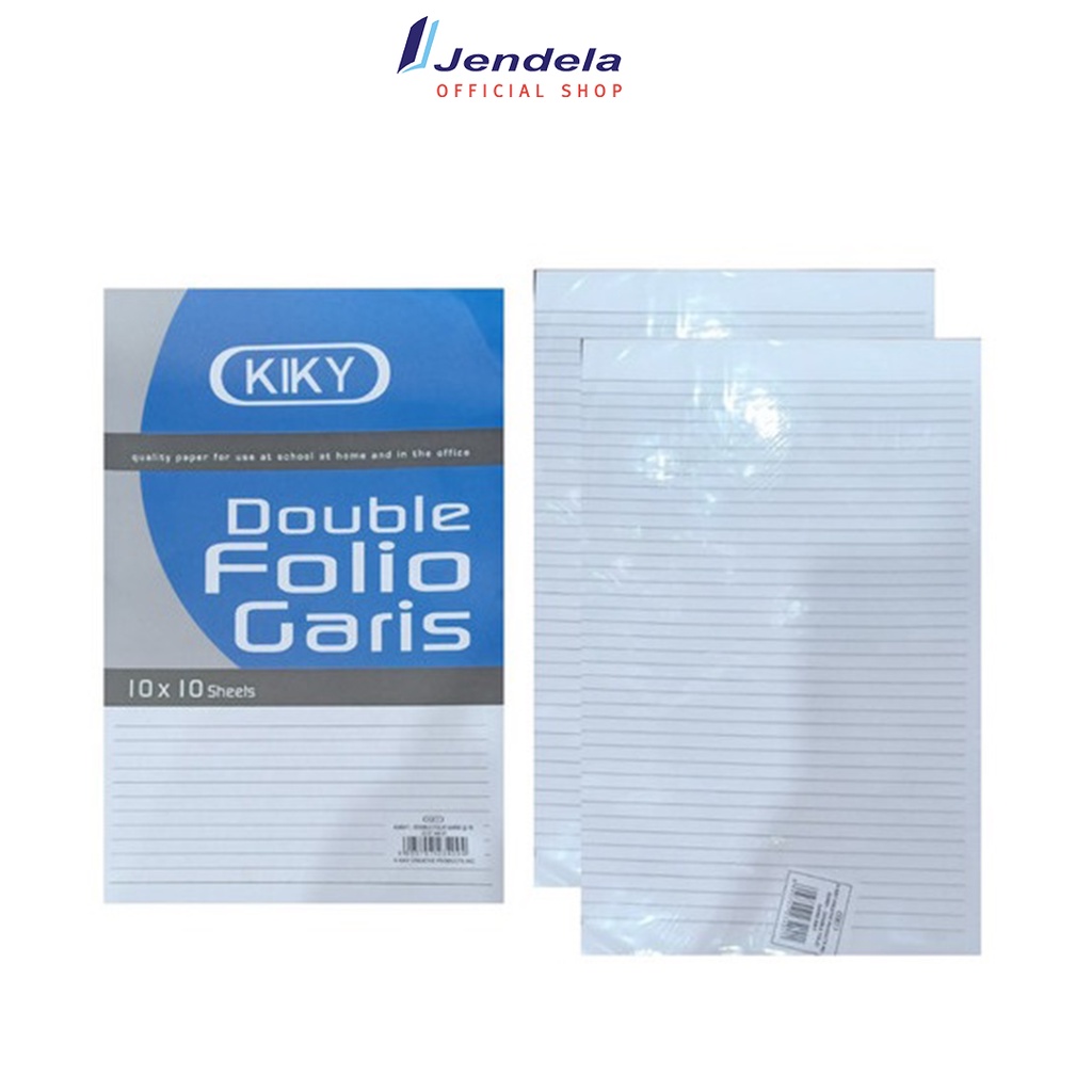 

Kertas Double Folio Garis Kiky Isi 10 Lembar Pack 10 ATK
