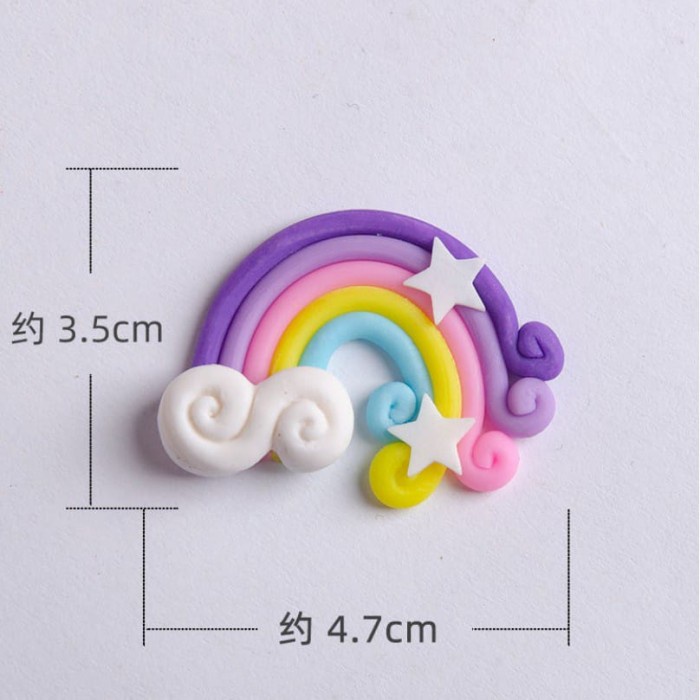 Cake topper Pelangi Unicorn