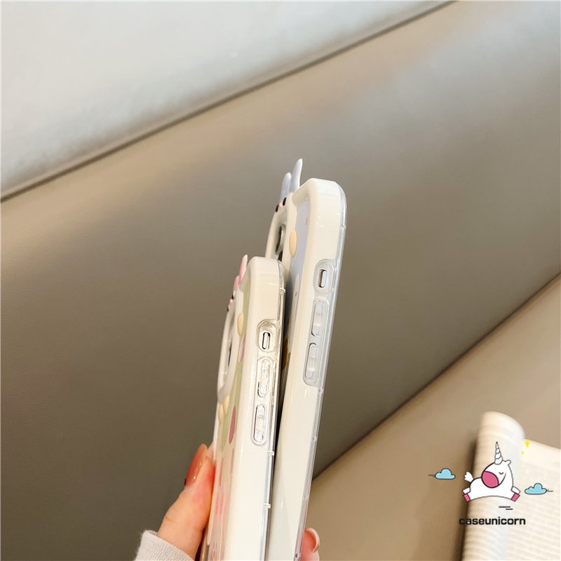 Casing Realme C33 78 9 8i 8i 8pro 9pro+C12 C15 C21Y C31 C11 C25Y C35 C30 C25 C25s C21 C2 C1 C3 C17 5 6i 9i 5s 5 7i Kartun Ice Cream Bear Rabbit Lucu 3D Bow Monster Lensa &lt;Unk&gt;