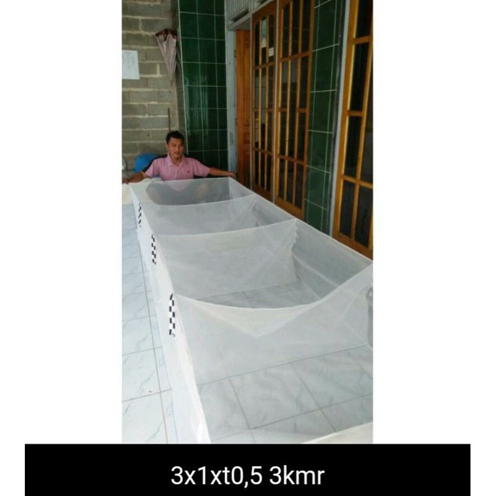 Keramba Ikan Tetas larva burayak Jaring Ikan Sekat Karamba ikan Kain