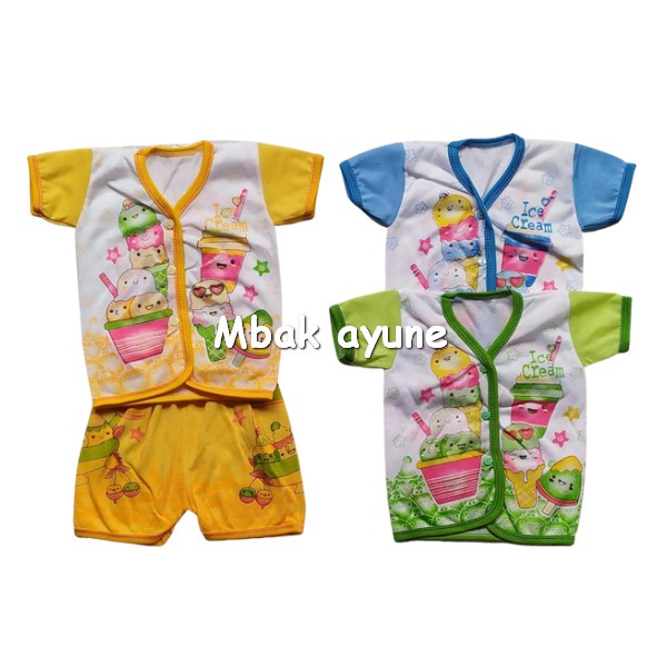 Setelan baju bayi / setelan lengan pendek /Baju Bayi Lengan Pendek Dan Celana Pendek / Setelan baju bayi / Baju Bayi Baru Lahir / Baju bayi motif keren dan lucu / Celana bayi /