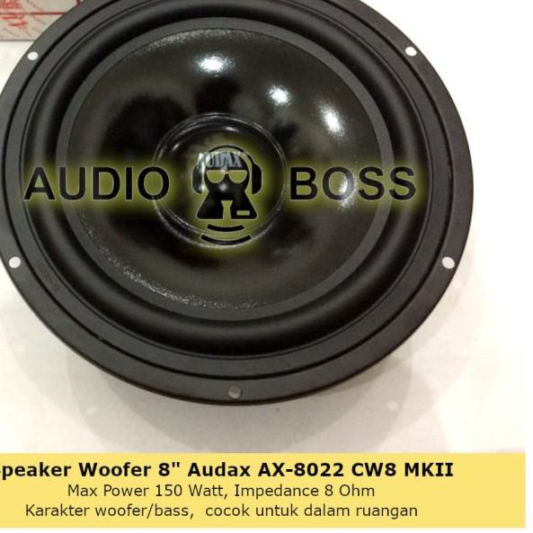 Speaker Woofer 8" 8 inch 8 in Audax AX-8022 CW8 MKII AX 8022 AX8022