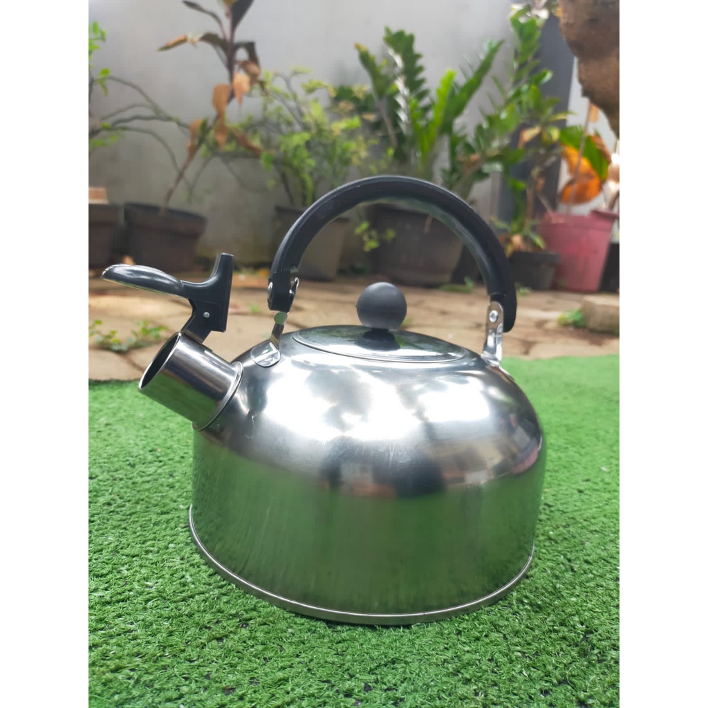 Teko bunyi / teko siul / ketel / Ceret 2 Liter stainless steel murah meriah whistling kettle