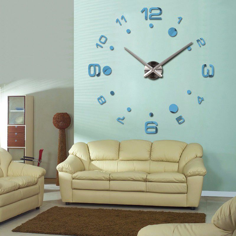 Jam Dinding Besar 3D DIY Giant Wall Clock Quartz Creative Design Arcylic Jam Dinding Jumbo