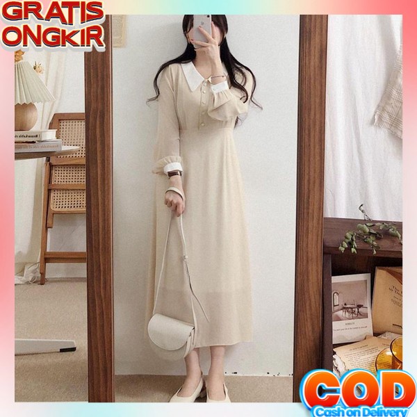 Gaun Party Cewe Minidress Perempuan Dewasa Dress Korean Style Deres Cewek Korea Murah Baju Drwss Kek