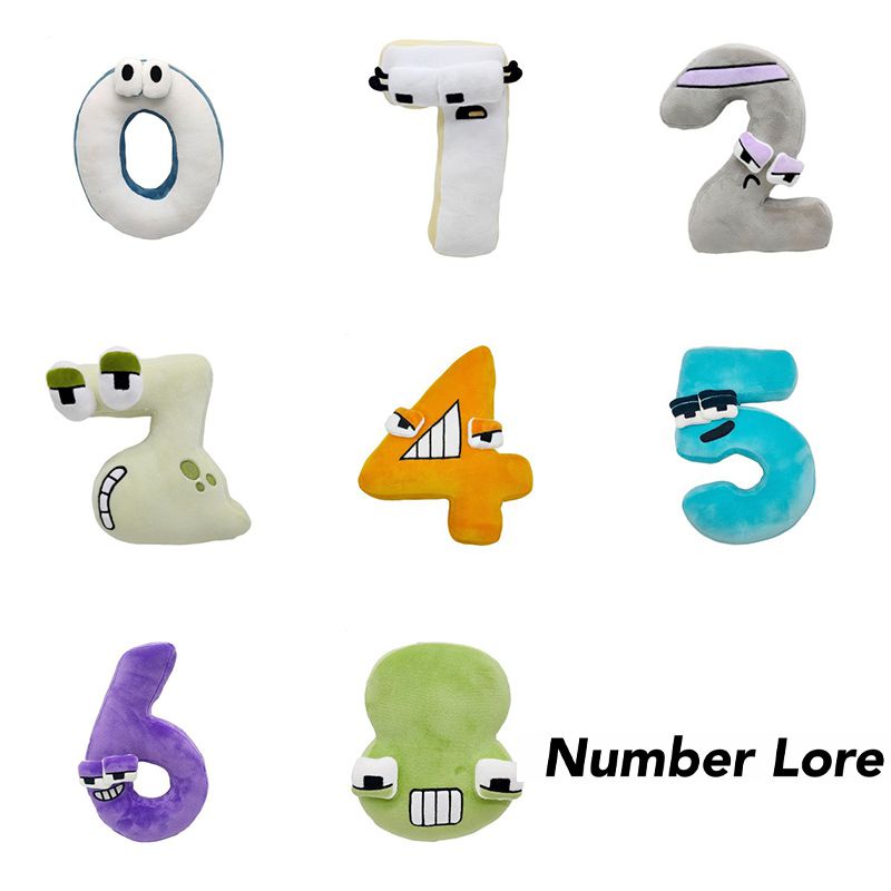 Must-have Number Lore Plush Baby Doll Boneka Lembut Mainan Edukasi Dekorasi Rumah Hadiah Xmas