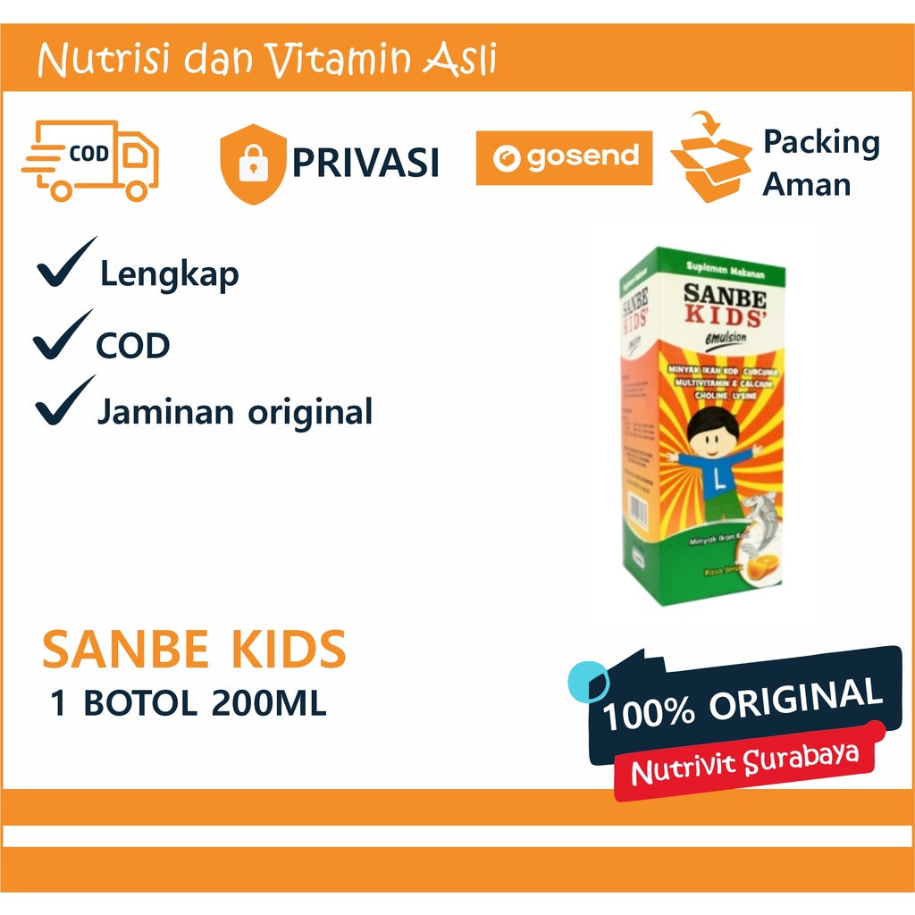 Sanbe Kids Emulsion Multivitamin Minyak Ikan Anak