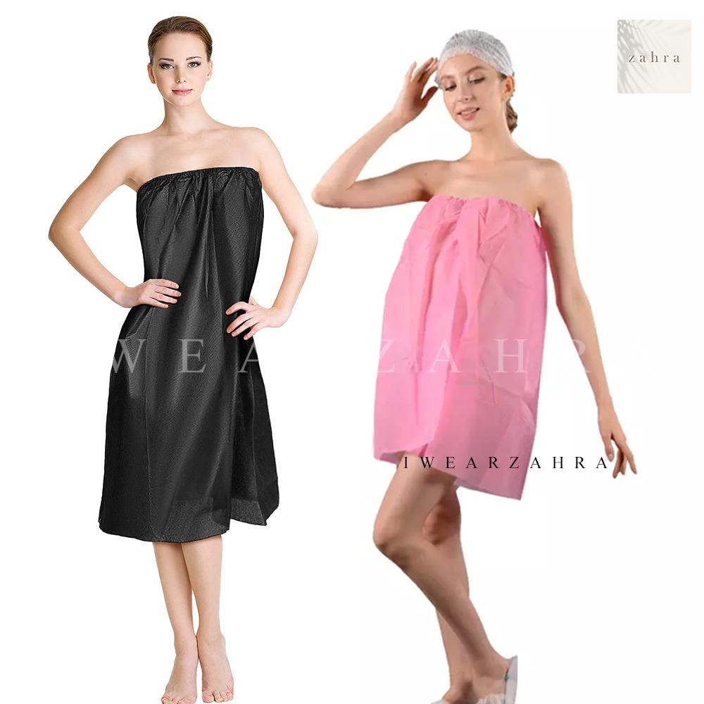 KEMBEN SPA NON-WOVEN - Disposable Gown Dress Baju Pijat Refleksi Reflexology Massage Lulur Facial Salon Kemben Atasan Rok Pendek Perlengkapan Keperluan Spa Nyaman Murah