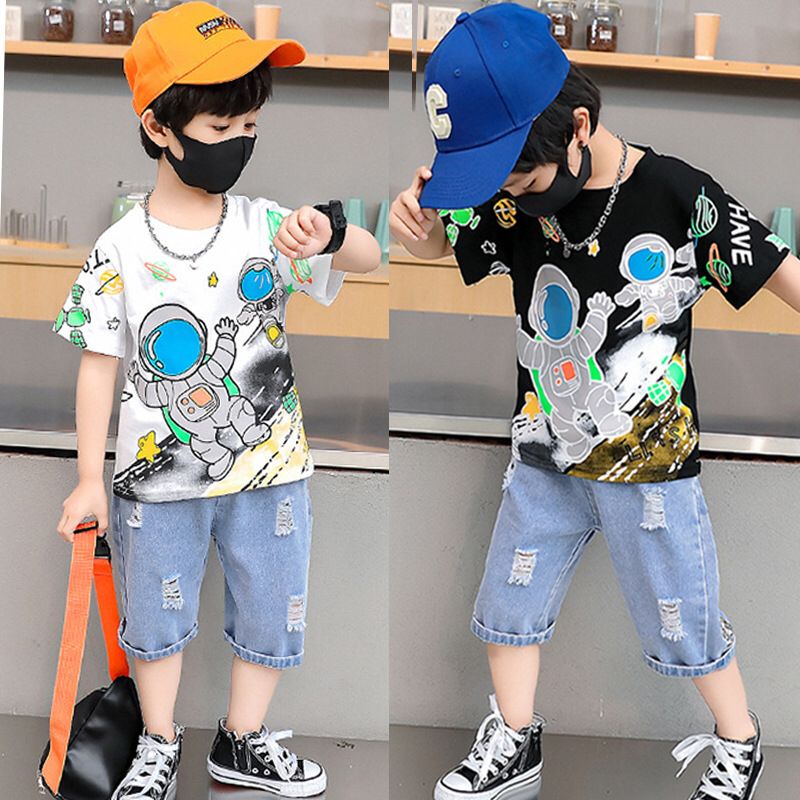 (LOLI-JKT) BOY-75 SETELAN ANAK COWOK MODEL ASTRONOT SIZE 110-160