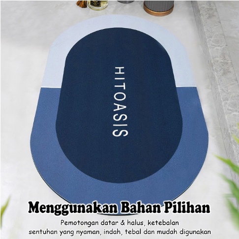 Keset Diatomite Bundar / Keset Kaki Anti Bau Nyerap Air Anti Bakteri / Keset Batu Kamar Mandi / Keset Kamar mandi Foam Keset Kaki Anti Bau Nyerap Air Anti Bakteri Keset Batu Kamar Mandi Premium Anti Slip Keset Batu Kamar Mandi 3160