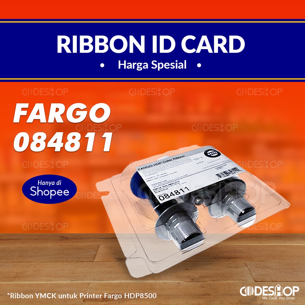 Tinta Ribbon Warna FARGO 084811 Printer ID Card