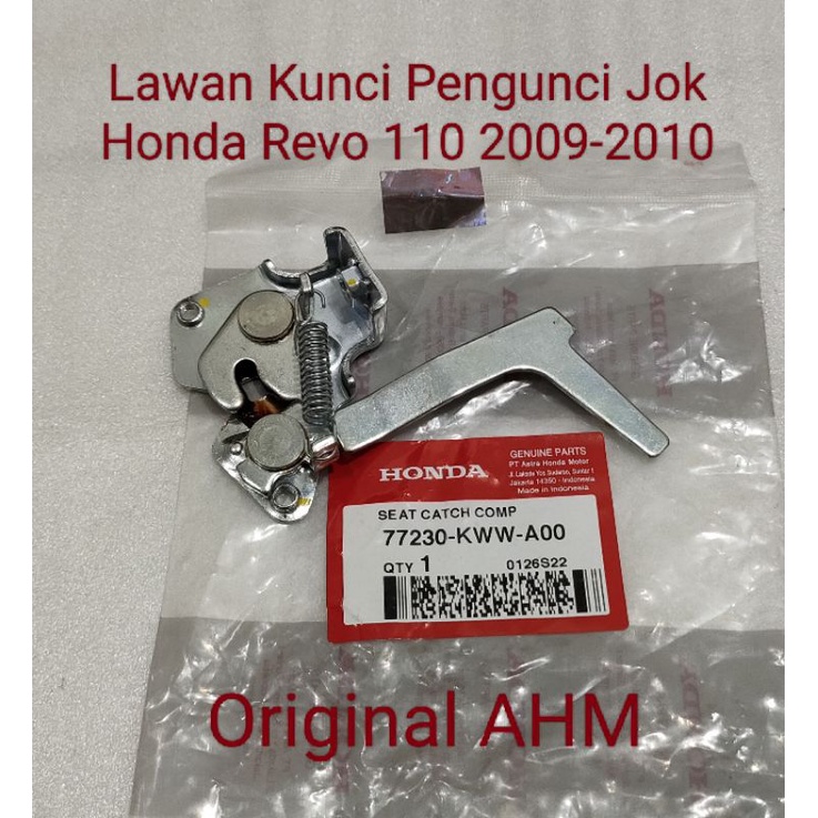 Lawan Kunci Pengunci Jok Honda Revo 110 Ori AHM 77230 KWW A00