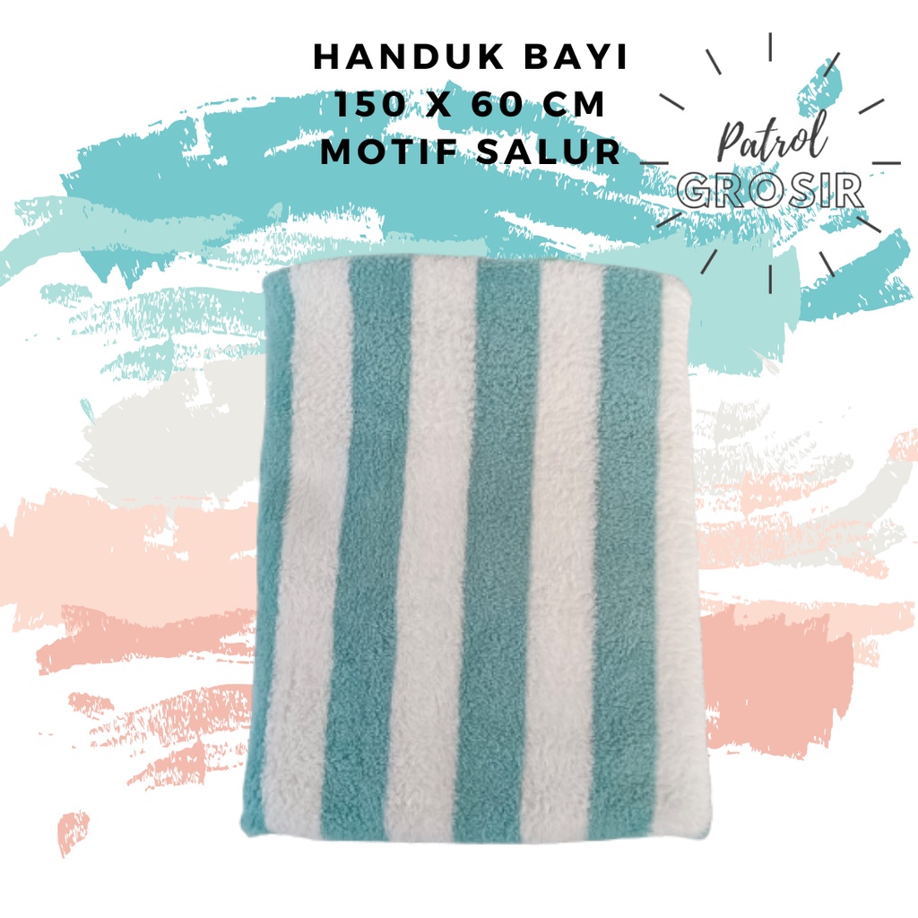 Handuk Bayi | Motif Salur | 150 x 60 cm|