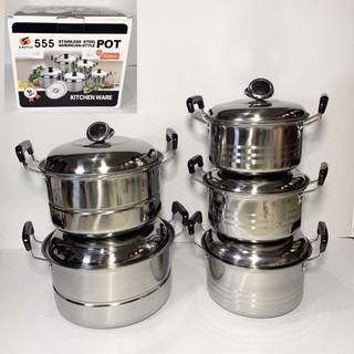Panci Steamer Dandang set Stainless Saito 555