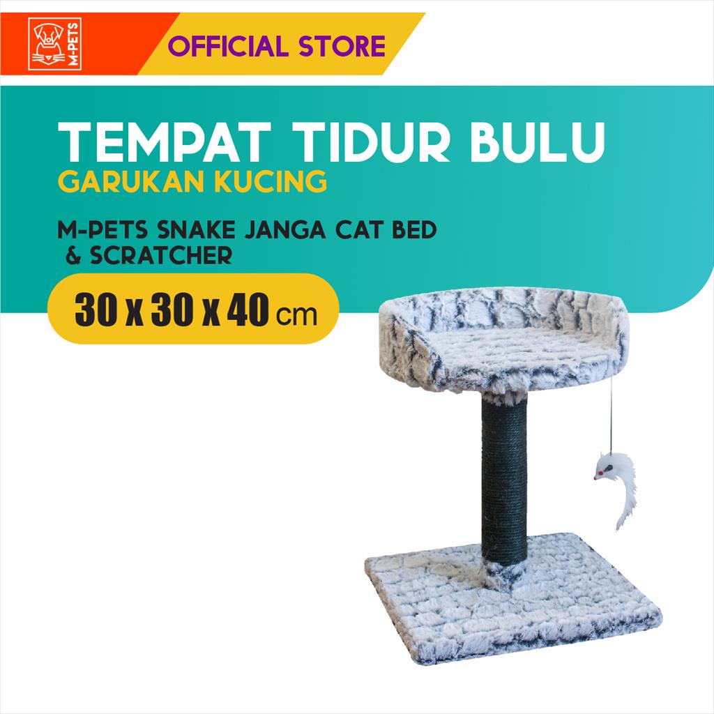 M-Pets Snake Janga Cat Bed &amp; Scratcher / Tempat Tidur Garukan Kucing